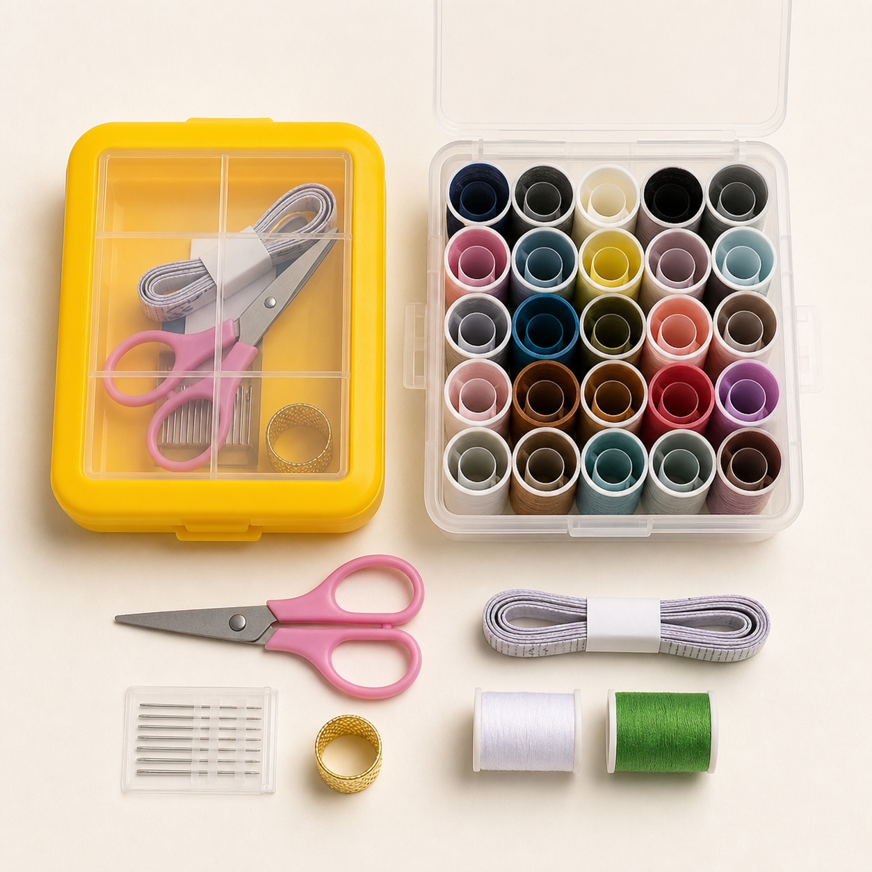 Compact sewing kit for NYSC camp clothing repairs