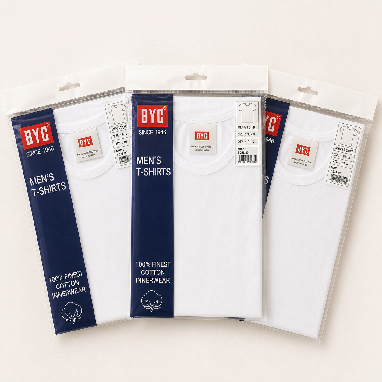 BYC white T-shirt packs