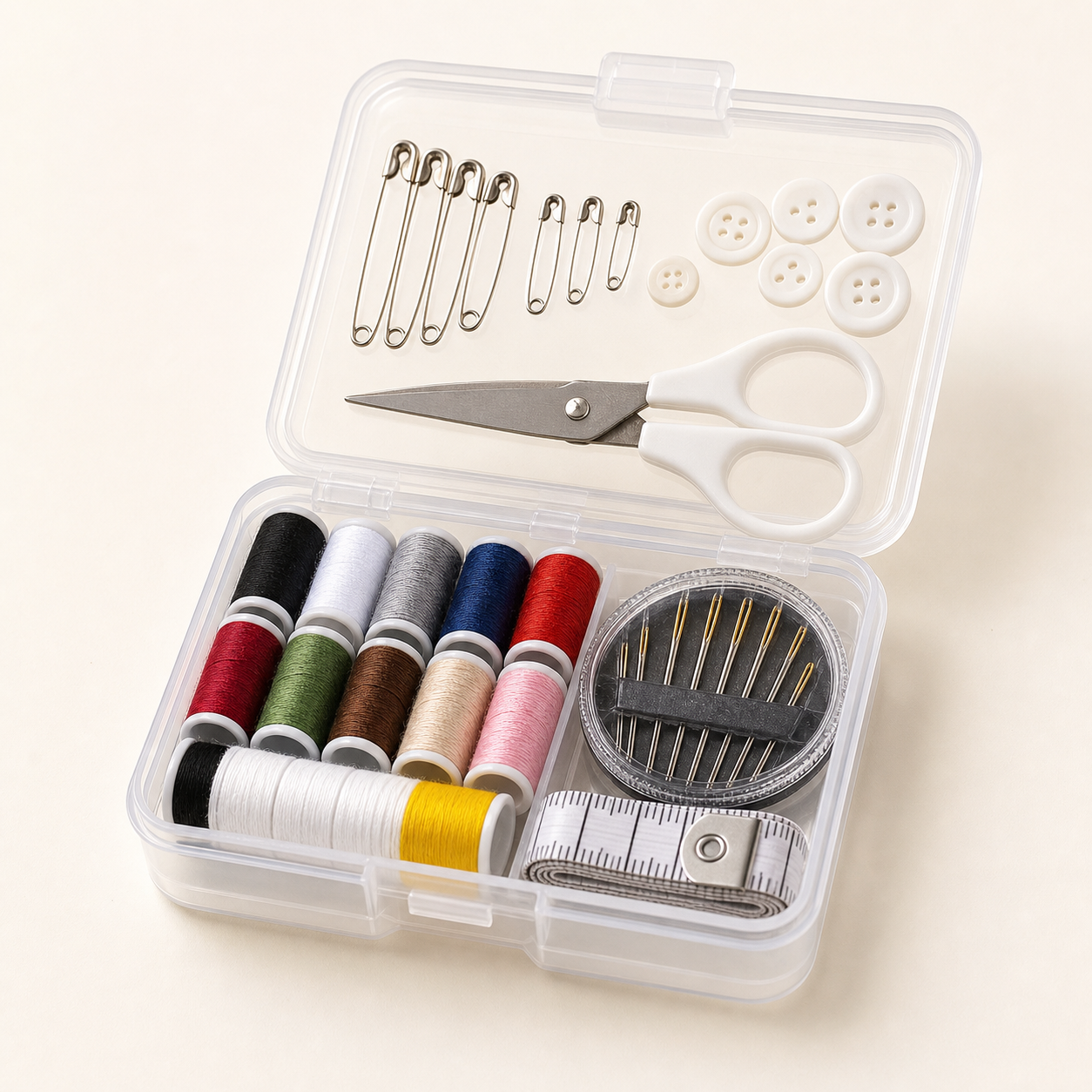 Compact sewing kit for NYSC camp clothing repairs