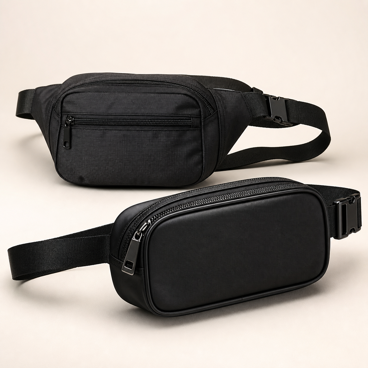 Regular and classic waist purse options for camp valuables