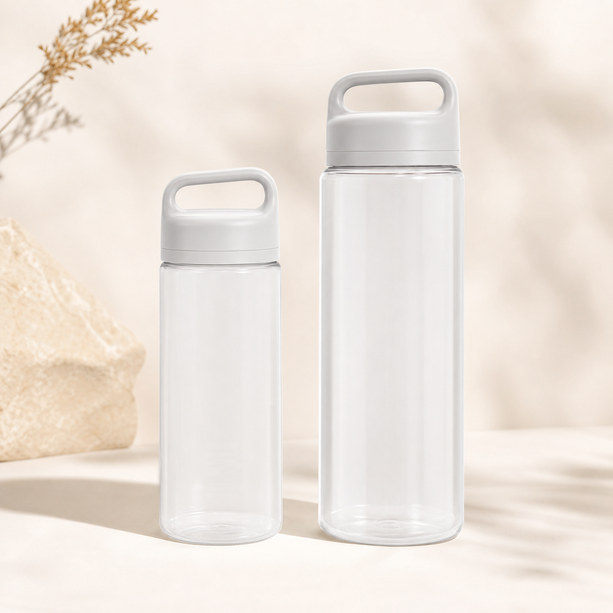 Small and medium reusable water bottles for camp